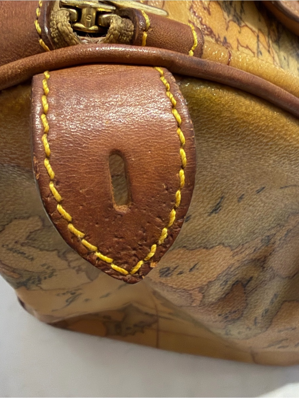 Alviero Martini 1ª Classe Geo Classic Large Boston Bag - Picture 14 of 16